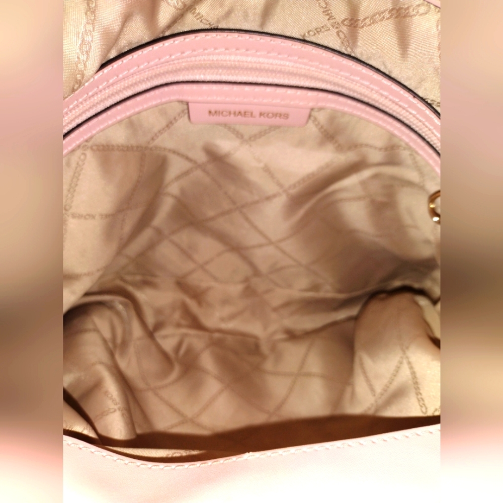 Michael Kors Molly Pink Pebble leather Large Shoulder Tote Bag with dust bag - Picture 11 of 11